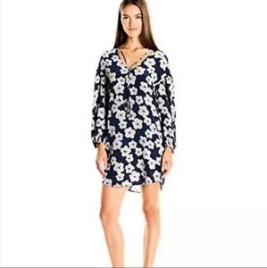 Trina Turk Granville Floral Silk Shirt Dress Sz2